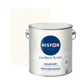 Histor Perfect Finish muurverf mat RAL 9003 2,5 L