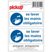 Pickup picto 10x10 laver mains obligat