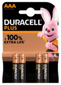 Pile alcaline Duracell Plus AAA 4 pièces