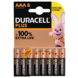 Pile alcaline Duracell Plus AAA 8 pièces promo