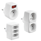 Set Handson de prise avec interrupteur, domino 3 prises et domino 2 prises