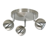 Plaque trio GAMMA Ronda nickel 3 spots