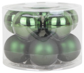Boules de Noël Christmas Goods en verre vert sapin 10 pièces