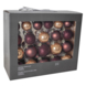 Kerstballen mix glas chocoladebruin 42 stuks