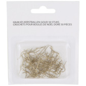 Christmas Goods kerstbalhaakjes goud 50 stuks
