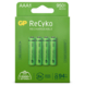 Pile rechargeable GP NiMH AAA Recyko 950 mAh 4 pièces