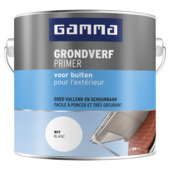 GAMMA Grondverf buiten 2,5 liter wit