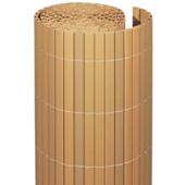 Balkonscherm PVC teak ± 90x300 cm