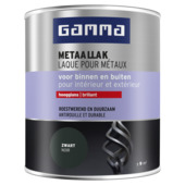Laque pour métaux brillante GAMMA 750 ml RAL9005 noir