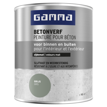 Gamma Betonverf Mat 750 Ml Grijs Gamma Be