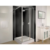 Wallfiness stijlvol acryl wandpaneel  203x91 cm - Antracite satijnglans