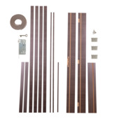 Deurkassement Senza MDF antraciet eik horizontaal 201,5x12,5x1,8 cm