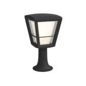 Philips Hue sokkellamp Econic zwart - wit en gekleurd licht 15W - laag