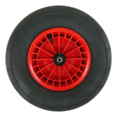 Roue pour brouette Altrad Fort 40x10 cm rouge