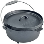 Jamestown gietijzeren barbecuepot met deksel 29 cm