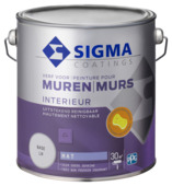 Sigma Reinigbaar muurverf mat 2,5 L