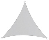 Voile d'ombrage polyester triangulaire 3,6 m blanc