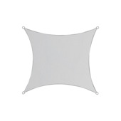 Handson schaduwdoek vierkant wit 3,6 m waterafstotend