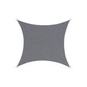 Handson schaduwdoek vierkant antraciet 5 m waterafstotend