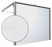 Optimal L 40 garagedeur RAL 9016 verkeerswit/woodgrain  2400 mm x 2125 mm (BxH)