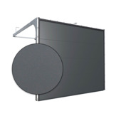 Optimal L 40 garagedeur RAL 7016 antracietgrijs/glad 2400 mm x 2250 mm (BxH)