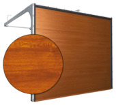 Optimal L 40 garagedeur gouden eik imitatie/glad 2400 mm x 2125 mm (BxH)