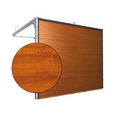 Optimal L 40 garagedeur gouden eik imitatie/glad 2500 mm x 2125 mm (BxH)
