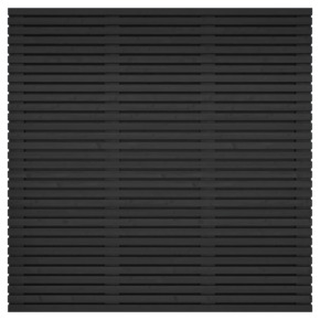 Schutting Andalusië grenen hout zwart 180 x 180 cm