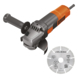 BLACK+DECKER haakse slijper 125 mm + diamantschijf BEG220A1-QS