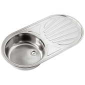 GAMMA spoelbak rond met afdruip RVS