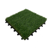 Balkontegel kunstgras 30x30 cm 6 stuks