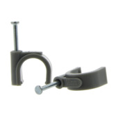 Attache avec clou Profile gris 16 mm 10 pièces