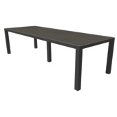 Tafel Luxury cement antraciet 2800x1000 mm met onderstel in antraciet