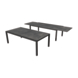 Table Titan anthracite 2200/3400x1080 mm avec piétement anthracite