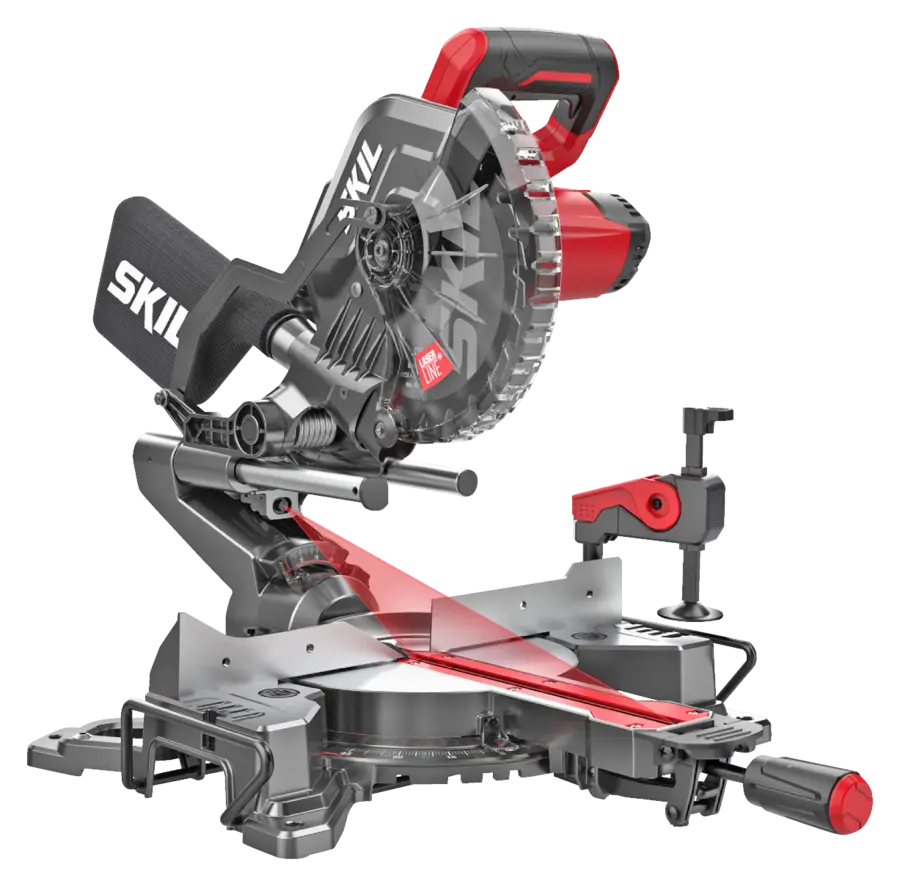 SKIL afkortzaag 216 mm 1310AA 1600 W met trekfunctie, laser en snelklem