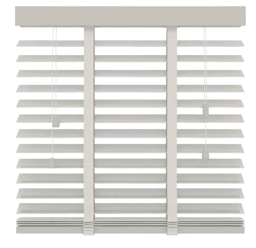 GAMMA houten jaloezie 50 mm wit (kleurnr.944) 60x130 cm (bxh)