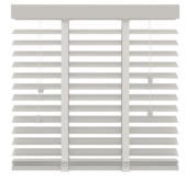 Store vénitien GAMMA bois 50 mm 50 mm 944 blanc 60x130 cm