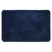 Tapis de bain Sealskin Angora 60x90 cm bleu