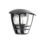 Philips MyGarden wandlamp Creek E27 zwart