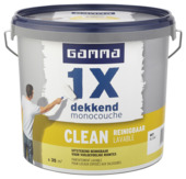 GAMMA 1x dekkend clean mat 5L wit