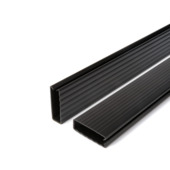 Afwerkingsprofiel zwart 2 m