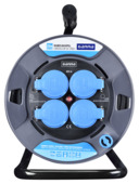 Enrouleur de câble GAMMA avec câble caoutchouc IP44 4 prises 25 m