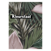 Échantillon papier intissé Indra rose-vert 106742