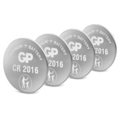 Pile bouton GP lithium CR2016 3 V 4 pièces