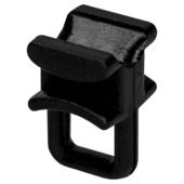 Curseur tringle Subtile noir 20 pièces