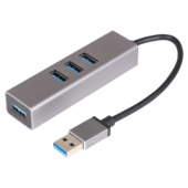Q-link USB-A hub met 4 USB 3.0 (USB-A) poorten
