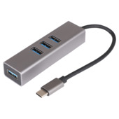 Q-link USB-C hub met 4 USB 3.0 (USB-A) poorten