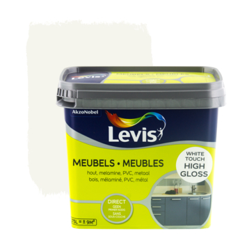 Levis opfrisverf meubels hoogglans wit 750 ml