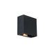 Applique extérieure Gemini 3000K noir mat