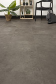 Bruynzeel click vinyl Vlieland tegel XL donkergrijs betonlook